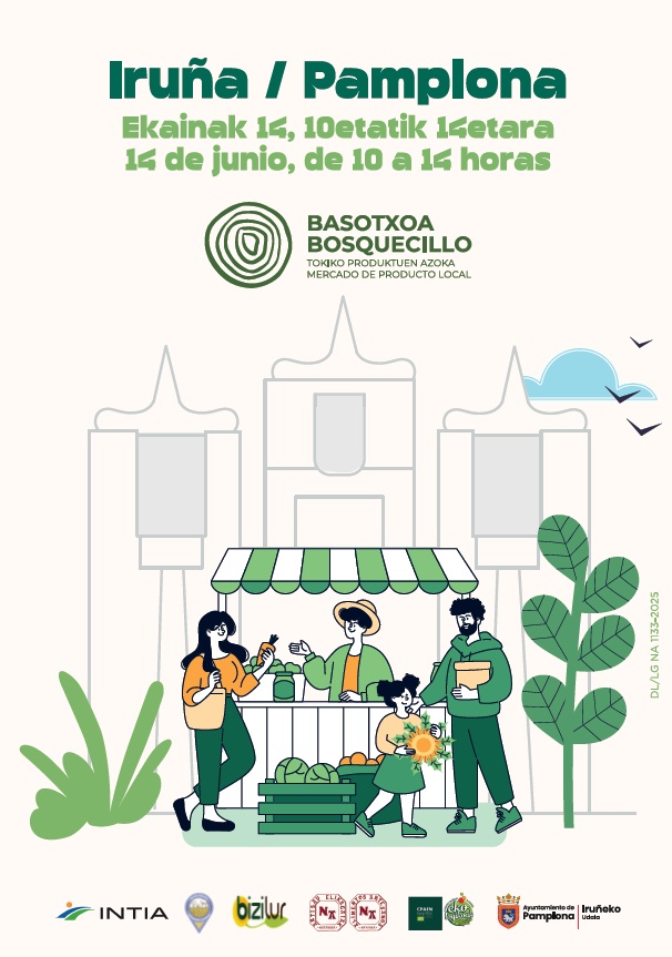 Mercado de producto local y artesano Basotxoa Bosquecillo (Pamplona/Iruña)